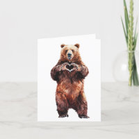 Grizzly Bear corazón de amor con garras