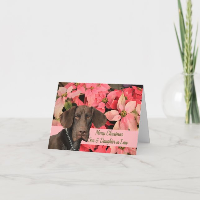Tarjeta Festiva Grizzly hijo e hija brillantes en la ley Feliz Nav (Anverso)