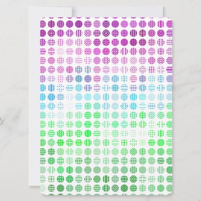 Tarjeta Festiva Groovy Eclectic Boho Resumen Bandera del Orgullo T (Anverso)