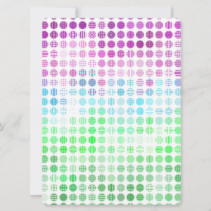 Tarjeta Festiva Groovy Eclectic Boho Resumen Bandera del Orgullo T