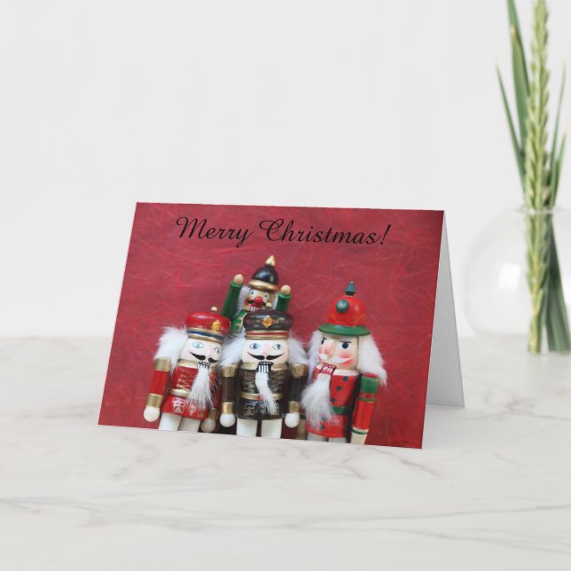 Tarjeta Festiva Grupo de petardos en Navidades rojos (Anverso)