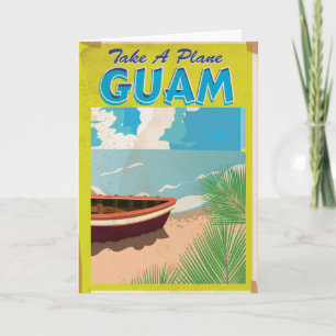 Tarjeta Festiva Guam Vintage Travel Poster