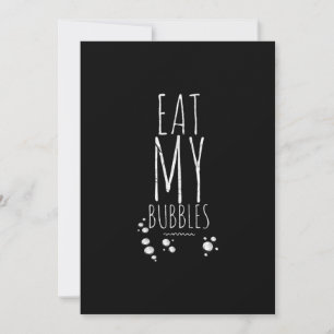 Tarjeta Festiva Guay Natación Comer Mis Burbujas Nadar Divertido N