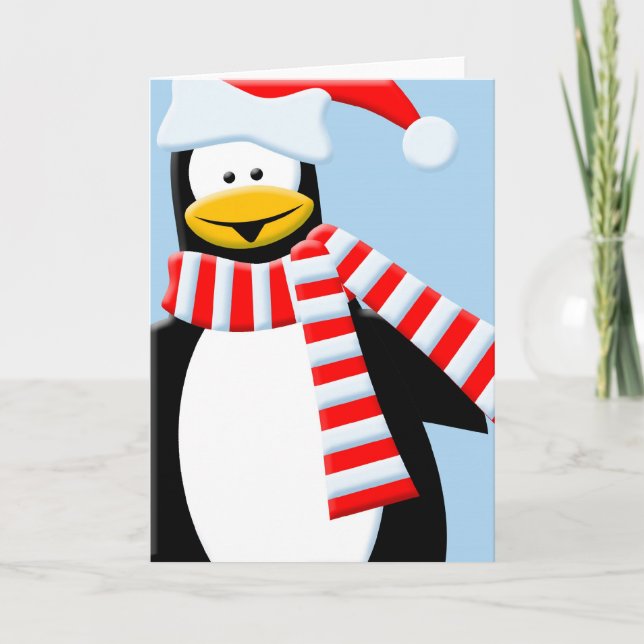 Tarjeta Festiva Guay Penguin (Anverso)