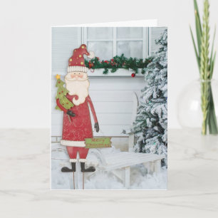 TARJETA FESTIVA **GUAY SANTA TE DICE FELICES NAVIDAD**