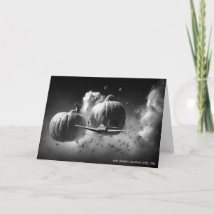 Tarjeta Festiva Guerra A Las Especias De Calabaza