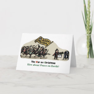 Tarjeta Festiva Guerra contra los Navidades - ¿Qué tal la paz en l