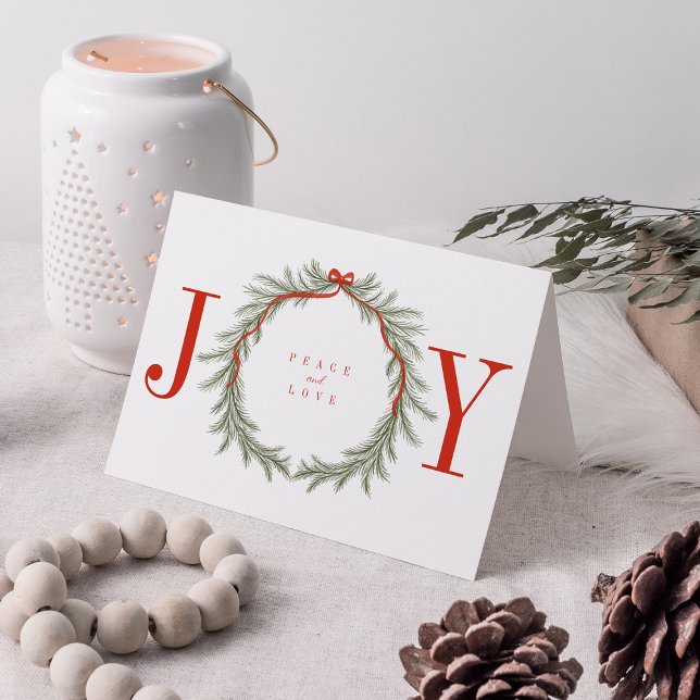 Tarjeta Festiva Guerra de Pine Garland con foto de Navidades de Al (Subido por el creador)