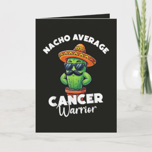 Tarjeta Festiva Guerrero de cáncer promedio nacho Cool