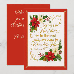 Tarjeta Festiva Guiado por la bendición de sus Navidades Estrella 