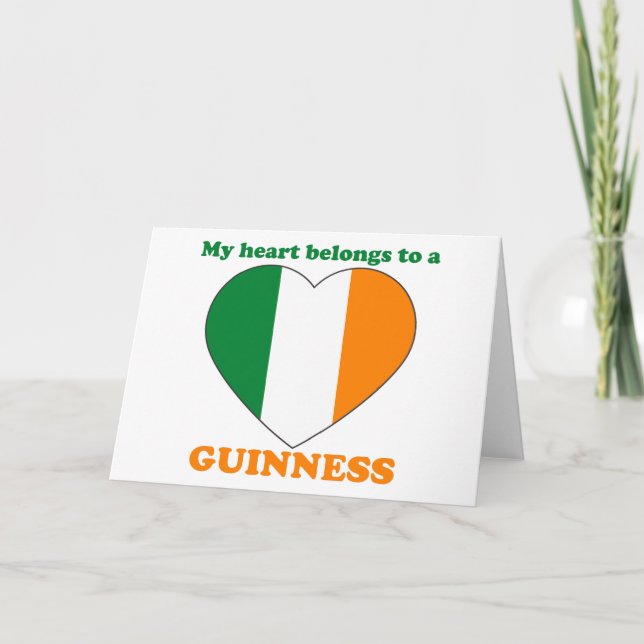 Tarjeta Festiva Guinness (Anverso)