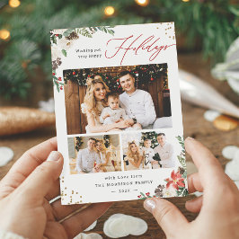 Tarjeta Festiva Guión bucal rústico para invierno 3 Foto