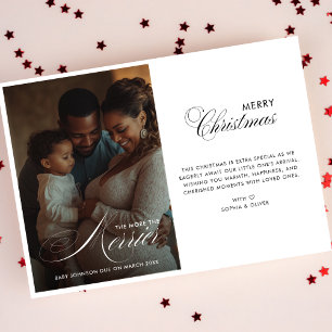 Tarjeta Festiva Guión Cuanto Más Embarazo A Los Navidades Más Meri