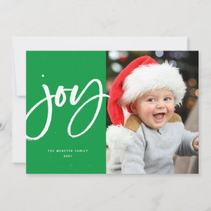 Tarjeta Festiva Guión de broche de alegría Navidades de fotografía