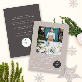 Tarjeta Festiva Guión de escritura a mano agradecida 3 Photo Styli