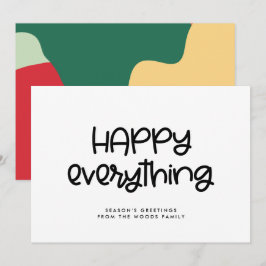 Tarjeta Festiva Guión de Happy all Cute