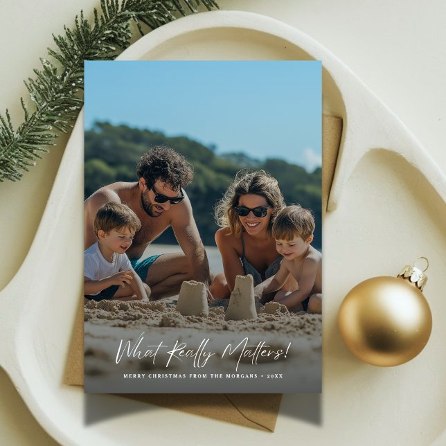Tarjeta Festiva Guión de lo que realmente importa a los Navidades  (Subido por el creador)