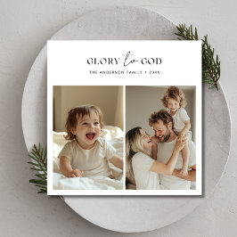 Tarjeta Festiva Guión De Navidades Sagrados Religiosos Gloria A La