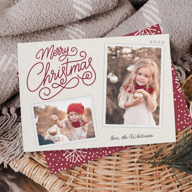 Tarjeta Festiva Guión de nieve 2 Instantánea fotográfica (Subido por el creador)