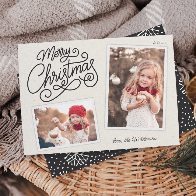 Tarjeta Festiva Guión de nieve 2 Instantánea fotográfica (Subido por el creador)