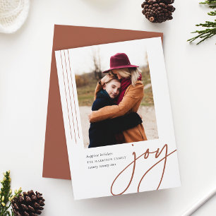 Tarjeta Festiva Guión de recorte   Alegría   Foto vertical