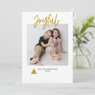 Tarjeta Festiva Guión familiar de Navidades de fotografía