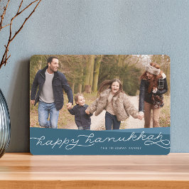 Tarjeta Festiva Guión geográfico Verde azulado oscuro | Foto de Ha