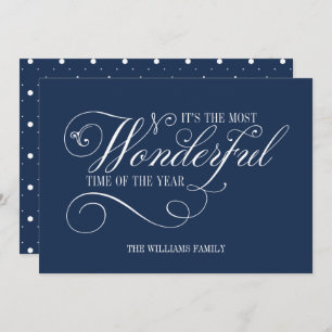 Tarjeta Festiva Guión La Hora Más Maravillosa Del Año