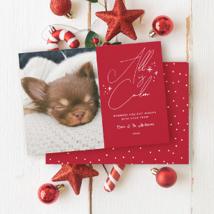 Tarjeta Festiva Guión manuscrito Todo Es Navidades De Fotografía M