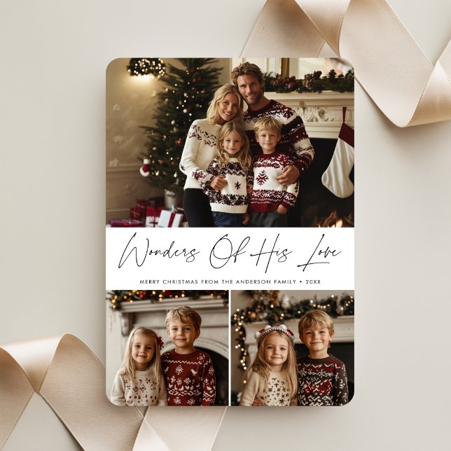 Tarjeta Festiva Guión Maravillas De Su Amor Navidades Religiosos (Subido por el creador)