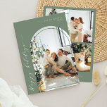 Tarjeta Festiva Guión Minimalista moderno Felices vacaciones Fotos<br><div class="desc">Guión Minimalista moderno Feliz Festividad Fotomontaje Tarjeta navideña</div>