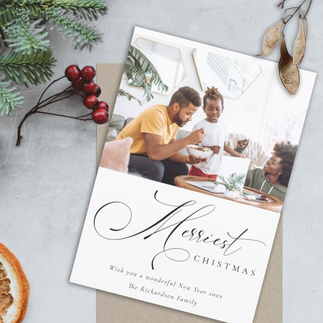 Tarjeta Festiva Guión mínimo Los Navidades más graciosos saludan l (Subido por el creador)