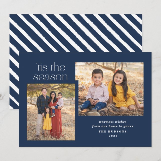 Tarjeta Festiva Guión moderno Esta Es La Calligrafía De Temporada  (Anverso / Reverso)