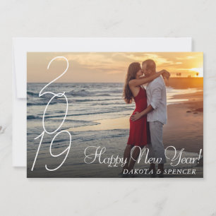 Tarjeta Festiva Guión moderno Feliz Año Nuevo Foto del Personali