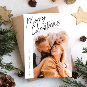 Tarjeta Festiva Guión moderno Feliz Arco navideño 2 Foto