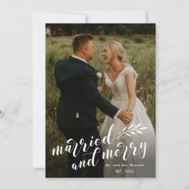 Tarjeta Festiva Guión: Navidades de fotos casados y Bodas de moras