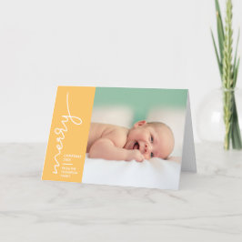 Tarjeta Festiva Guión navideño de Feliz recién nacido