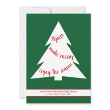 Guión navideño verde moderno