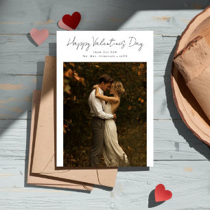 Tarjeta Festiva Guión ruso Fotografía de la pareja recién casada S