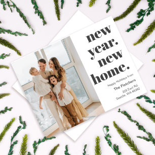 Tarjeta Festiva Guión simple Nueva campaña Año nuevo Nueva foto en