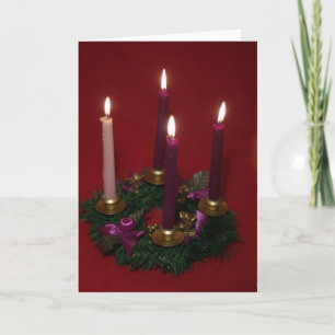 Tarjeta Festiva Guirnalda del advenimiento