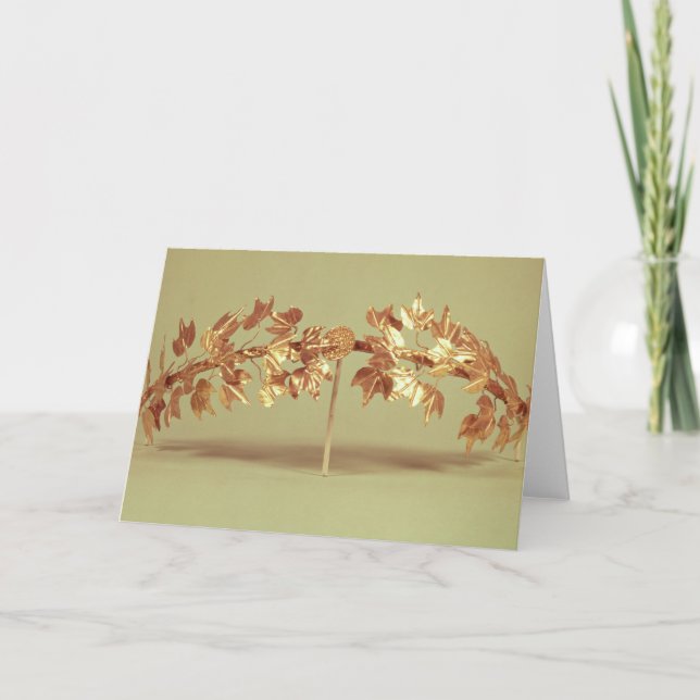 Tarjeta Festiva Guirnalda del laurel, Mycenae (Anverso)
