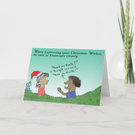 Tarjeta Festiva Guisantes en la tierra