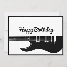 Tarjeta Festiva Guitar Happy Birthday