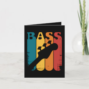 Tarjeta Festiva Guitarra bajo