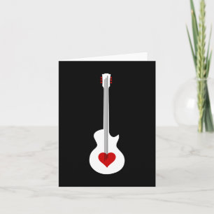 Tarjeta Festiva Guitarra del corazón