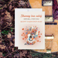 Guitarra Romántica Ama la Melodía Día de San Valen