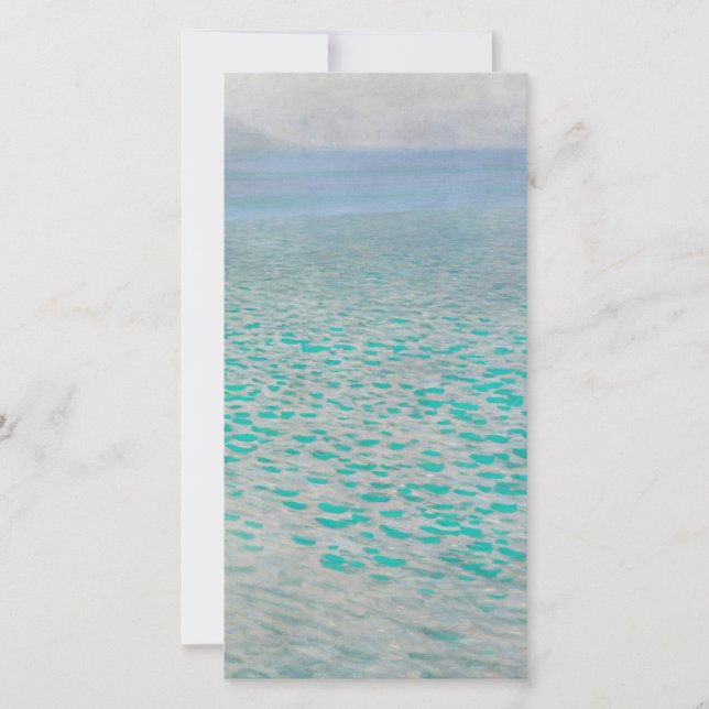 Tarjeta Festiva Gustav Klimt - Attersee (Anverso)