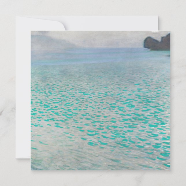 Tarjeta Festiva Gustav Klimt - Attersee (Anverso)