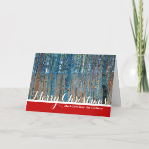 Tarjeta Festiva Gustav Klimt Beech Tree Forest Grove
